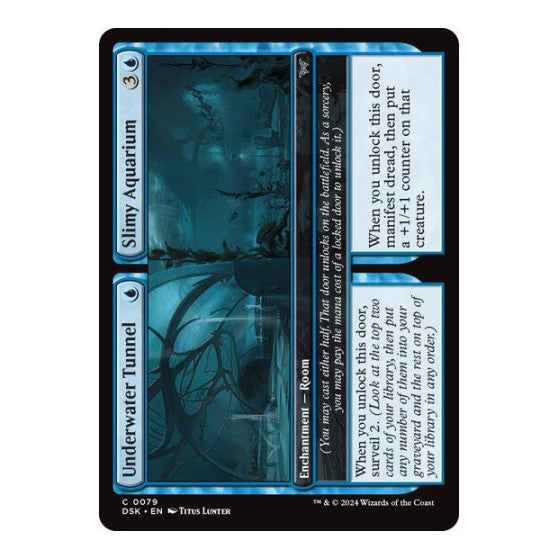 Underwater Tunnel Slimy Aquarium (DSK) #79 Common Duskmourn: House of Horror Magic: The Gathering: 2024