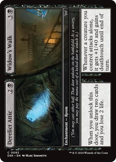 Derelict Attic Widows Walk (DSK) #93 Common Duskmourn: House of Horror Magic: The Gathering: 2024