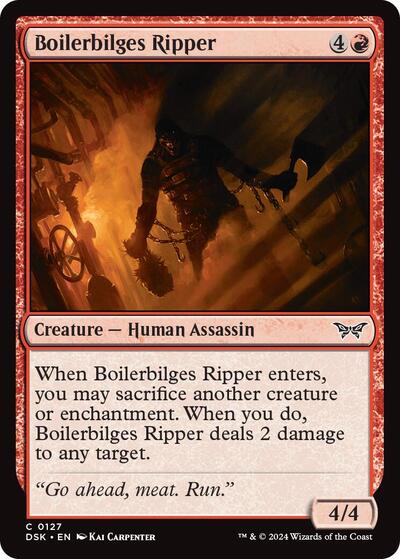 Boilerbilges Ripper (DSK) #127 Common (Lightly Played) Duskmourn: House of Horror Magic: The Gathering: 2024
