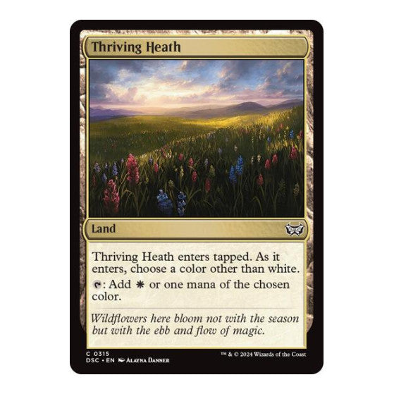 Thriving Heath (DSC) #315 Common (Lightly Played) Commander: Duskmourn: House of Horror Magic: The Gathering: 2024