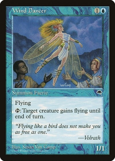 Wind Dancer (TMP) #104 Uncommon (Lightly Played) Tempest Magic: The Gathering: 1997