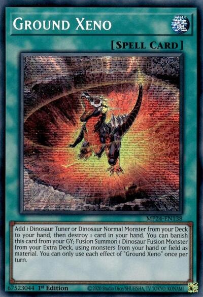 Ground Xeno (MP24) #MP24-EN138 Prismatic Secret Rare (1st Edition Near Mint) 25th Anniversary Tin: Dueling Mirrors YuGiOh: 2024