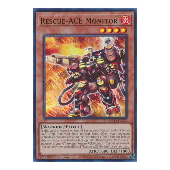 Rescue-ACE Monitor (MP24) #MP24-EN279 Ultra Rare (1st Edition Near Mint) 25th Anniversary Tin: Dueling Mirrors YuGiOh: 2024