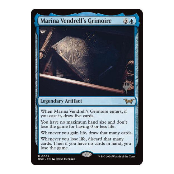 Marina Vendrell's Grimoire (PPDSK) #64 Rare (Lightly Played) Promo Pack: Duskmourn: House of Horror Magic: The Gathering: 2024