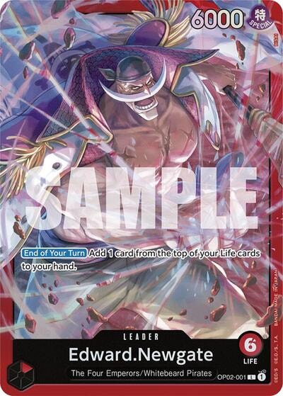 EdwardNewgate OP02 001 (ST-15) #OP02-001 Land (Foil Near Mint) Starter Deck 15: RED Edward.Newgate One Piece Card Game: 2024