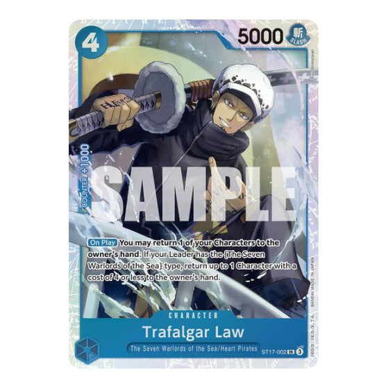 Trafalgar Law (ST17-002) (ST-17) #ST17-002 Super Rare (Foil Near Mint) Starter Deck 17: BLUE Donquixote Doflamingo One Piece Card Game: 2024