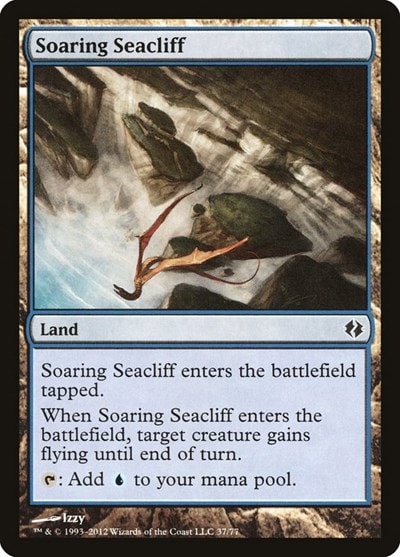 Soaring Seacliff (DDI) #37 Common (Lightly Played) Duel Decks: Venser vs. Koth Magic: The Gathering: 2012