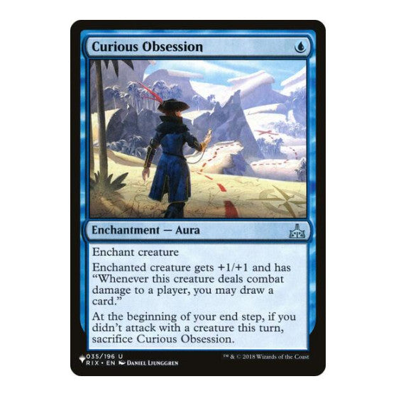 Curious Obsession (LIST) #035/196 Uncommon (Lightly Played) The List Reprints Magic: The Gathering: 2026