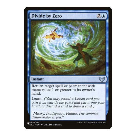 Divide by Zero (LIST) #041/275 Uncommon (Lightly Played) The List Reprints Magic: The Gathering: 2026