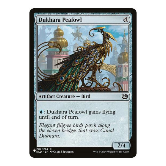 Dukhara Peafowl (LIST) #207/264 Common (Lightly Played) The List Reprints Magic: The Gathering: 2026