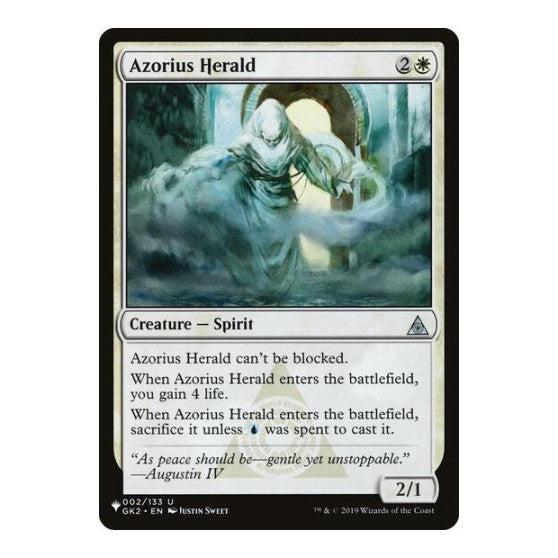 Azorius Herald (LIST) #002/133 Uncommon (Lightly Played) The List Reprints Magic: The Gathering: 2026