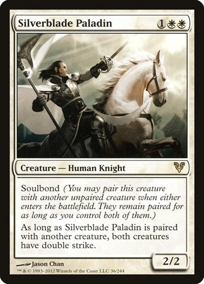 Silverblade Paladin (AVR) #36 Rare (Lightly Played) Avacyn Restored Magic: The Gathering: 2012