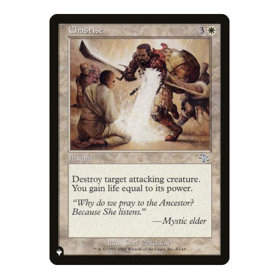 Chastise (LIST) #8/143 Uncommon (Lightly Played) The List Reprints Magic: The Gathering: 2026