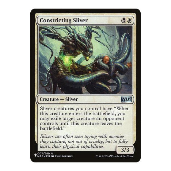 Constricting Sliver (LIST) #007/269 Uncommon (Lightly Played) The List Reprints Magic: The Gathering: 2026