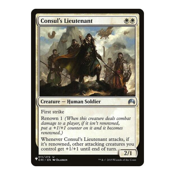 Consul's Lieutenant (LIST) #011/272 Uncommon (Lightly Played) The List Reprints Magic: The Gathering: 2026