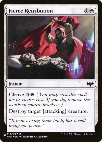 Fierce Retribution (LIST) #VOW-13 Common (Lightly Played) The List Reprints Magic: The Gathering: 2026
