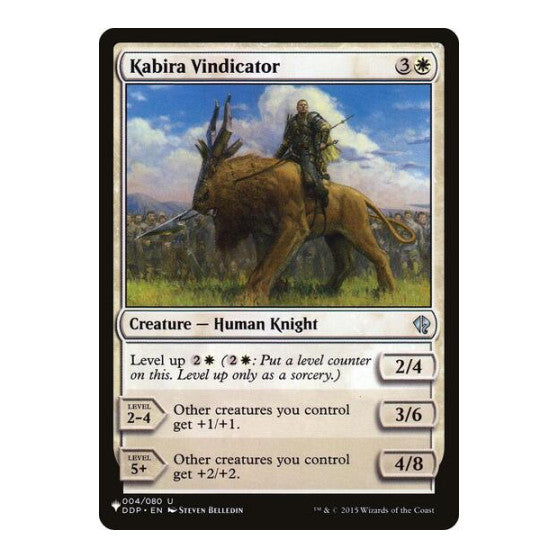 Kabira Vindicator (LIST) #004/080 Uncommon (Lightly Played) The List Reprints Magic: The Gathering: 2026