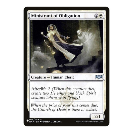Ministrant of Obligation (LIST) #016/259 Uncommon (Lightly Played) The List Reprints Magic: The Gathering: 2026