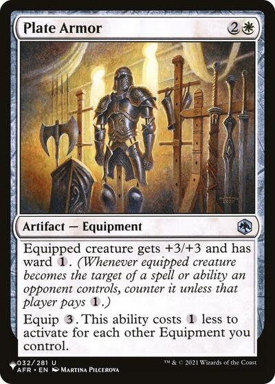 Plate Armor (LIST) #AFR-32 Uncommon (Lightly Played) The List Reprints Magic: 2026