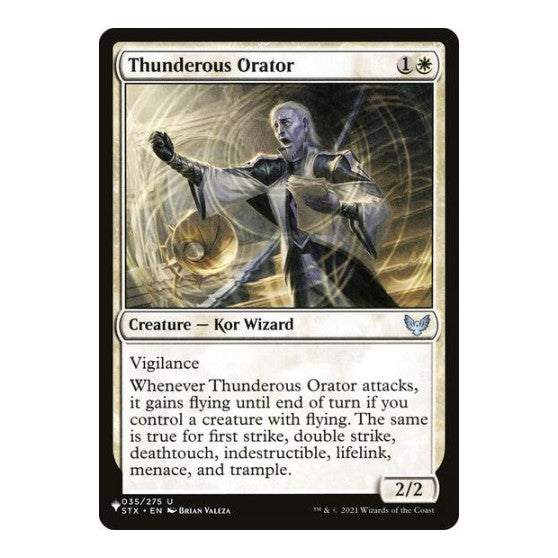 Thunderous Orator (LIST) #035/275 Uncommon (Lightly Played) The List Reprints Magic: The Gathering: 2026