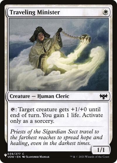 Traveling Minister (LIST) #039/277 Common (Lightly Played) The List Reprints Magic: The Gathering: 2026