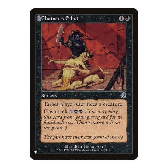Chainer's Edict (LIST) #57/143 Uncommon (Lightly Played) The List Reprints Magic: The Gathering: 2026