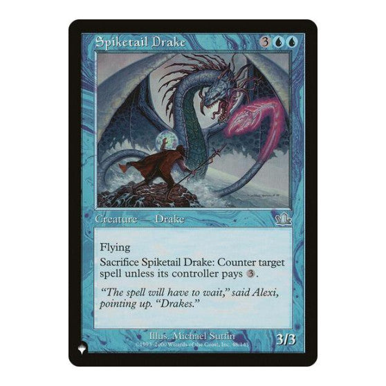 Spiketail Drake (LIST) #48/143 Uncommon (Lightly Played) The List Reprints Magic: The Gathering: 2026