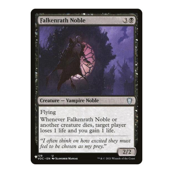 Falkenrath Noble (LIST) #128/038 Uncommon (Lightly Played) The List Reprints Magic: The Gathering: 2026