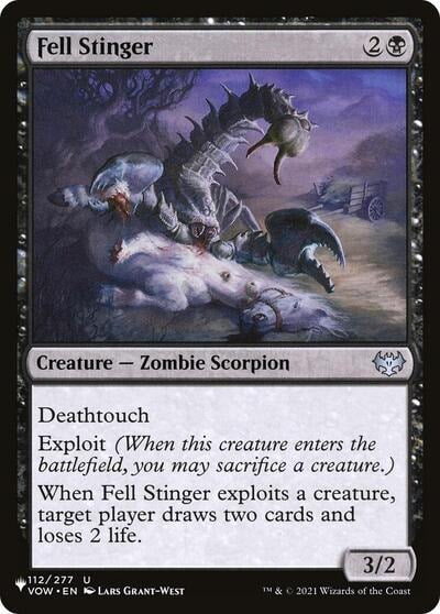 Fell Stinger (LIST) #112/277 Uncommon (Lightly Played) The List Reprints Magic: The Gathering: 2026