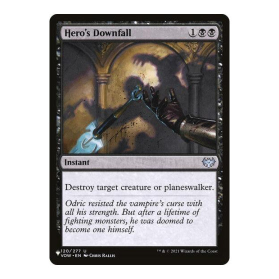 Hero's Downfall (LIST) #120/277 Uncommon (Lightly Played) The List Reprints Magic: The Gathering: 2026