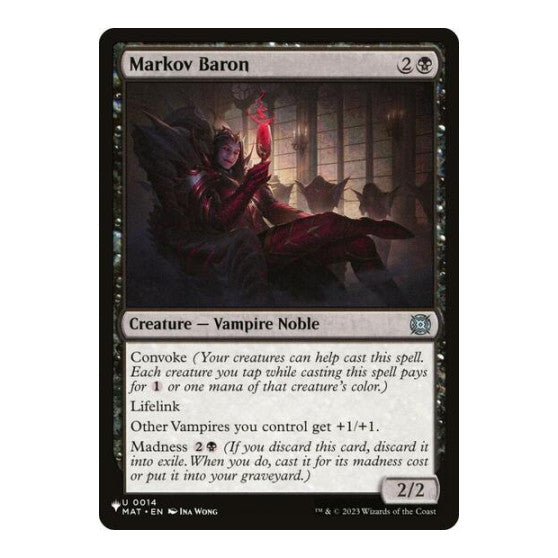 Markov Baron (LIST) #0014 Uncommon (Lightly Played) The List Reprints Magic: The Gathering: 2026