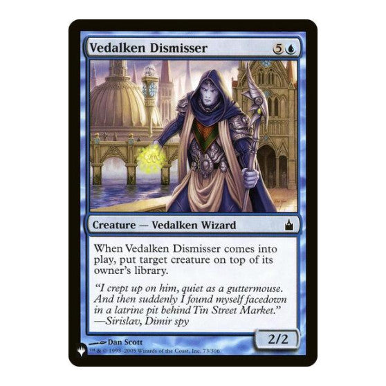 Vedalken Dismisser (LIST) #73/306 Common (Lightly Played) The List Reprints Magic: The Gathering: 2026