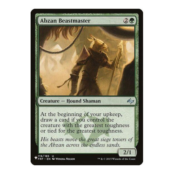 Abzan Beastmaster (LIST) #119/185 Uncommon (Lightly Played) The List Reprints Magic: The Gathering: 2026