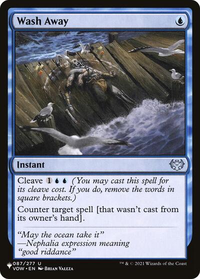 Wash Away (LIST) #VOW-87 Uncommon (Lightly Played) The List Reprints Magic: 2026
