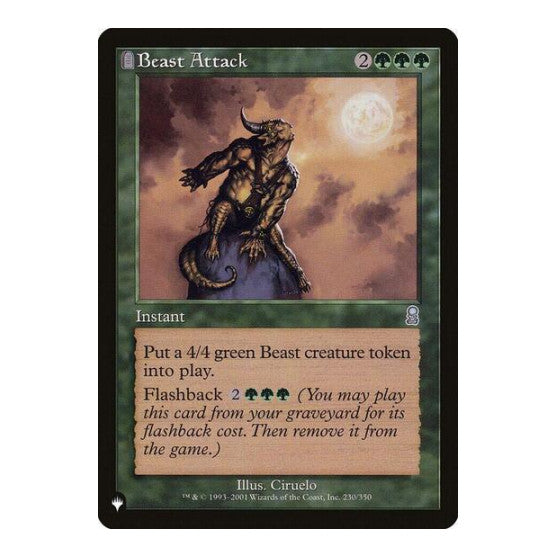Beast Attack (LIST) #230/350 Uncommon (Lightly Played) The List Reprints Magic: The Gathering: 2026