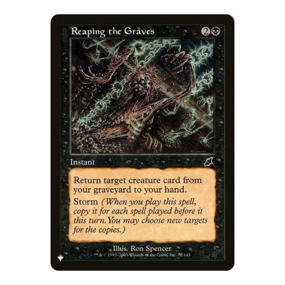 Reaping the Graves (LIST) #72/143 Common (Lightly Played) The List Reprints Magic: The Gathering: 2026