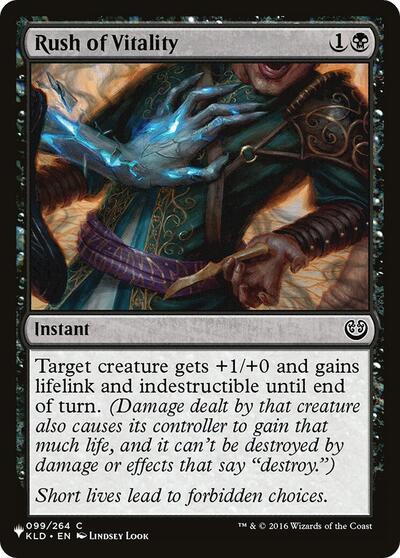 Rush of Vitality (LIST) #KLD-99 Common (Lightly Played) The List Reprints Magic: The Gathering: 2026