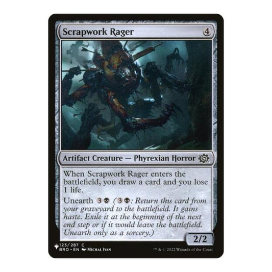 Scrapwork Rager (LIST) #123/012 Common (Lightly Played) The List Reprints Magic: The Gathering: 2026