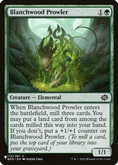 Blanchwood Prowler (LIST) #BRO-172 Common (Lightly Played) The List Reprints Magic: The Gathering: 2026