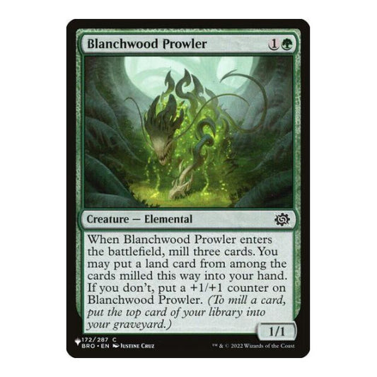 Blanchwood Prowler (LIST) #172/012 Common (Lightly Played) The List Reprints Magic: The Gathering: 2026