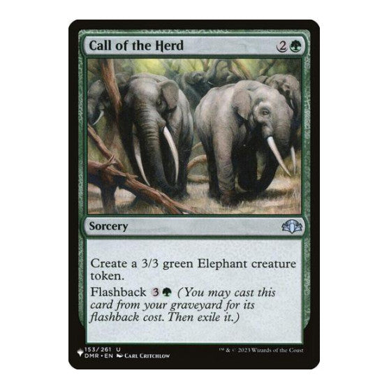 Call of the Herd (LIST) #153/261 Uncommon (Lightly Played) The List Reprints Magic: The Gathering: 2026