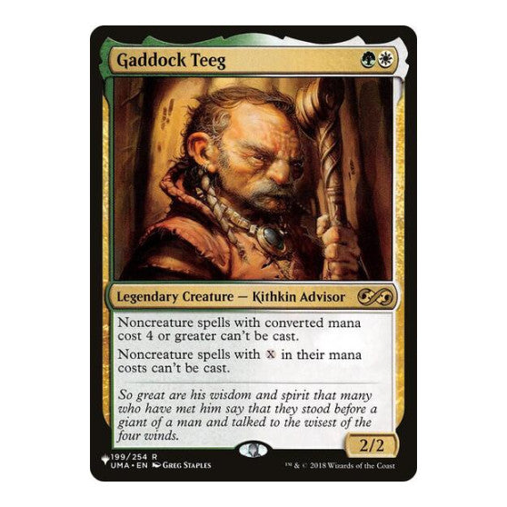 Gaddock Teeg (LIST) #199/254 Rare (Lightly Played) The List Reprints Magic: The Gathering: 2026