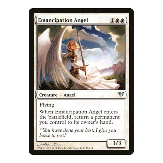 Emancipation Angel (AVR) #19 Uncommon (Moderately Played) Avacyn Restored Magic: The Gathering: 2012