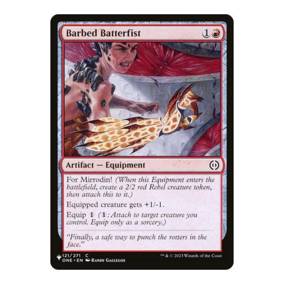 Barbed Batterfist (LIST) #121/271 Common (Lightly Played) The List Reprints Magic: The Gathering: 2026
