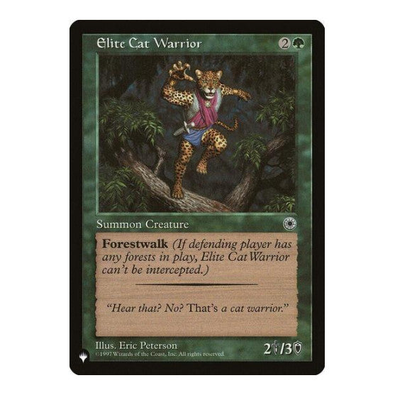Elite Cat Warrior (Flavor Text) (LIST) #POR-163 Common (Lightly Played) The List Reprints Magic: The Gathering: 2026