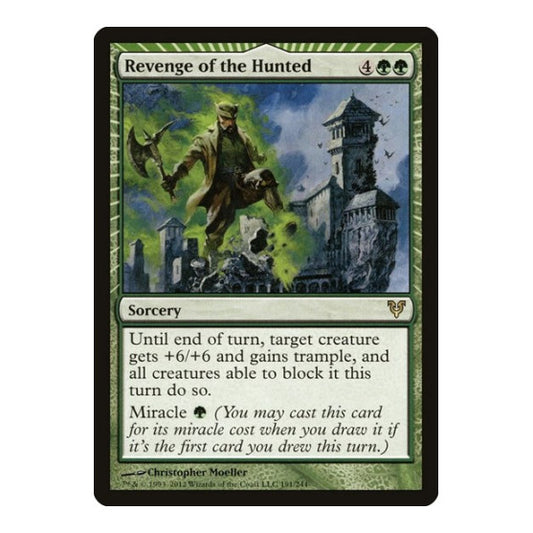 Revenge of the Hunted (AVR) #191 Rare (Moderately Played) Avacyn Restored Magic: The Gathering: 2012