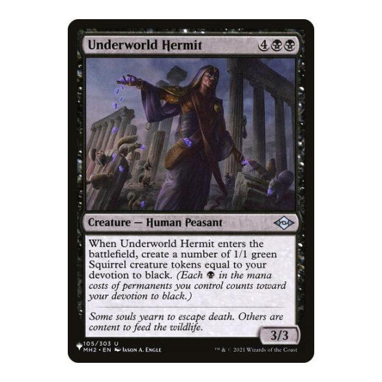 Underworld Hermit (LIST) #105/303 Uncommon (Lightly Played) The List Reprints Magic: The Gathering: 2026