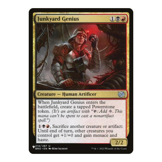 Junkyard Genius (LIST) #214/012 Uncommon (Lightly Played) The List Reprints Magic: The Gathering: 2026