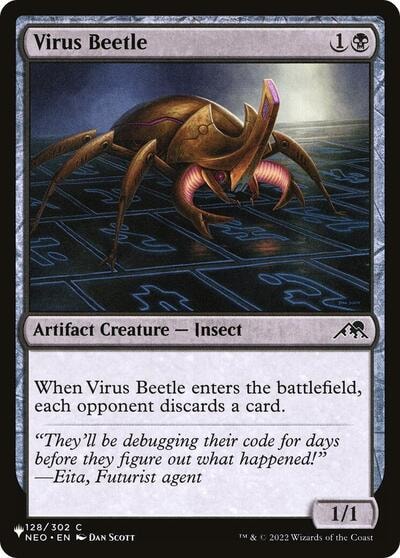 Virus Beetle (LIST) #128/302 Common (Lightly Played) The List Reprints Magic: The Gathering: 2026