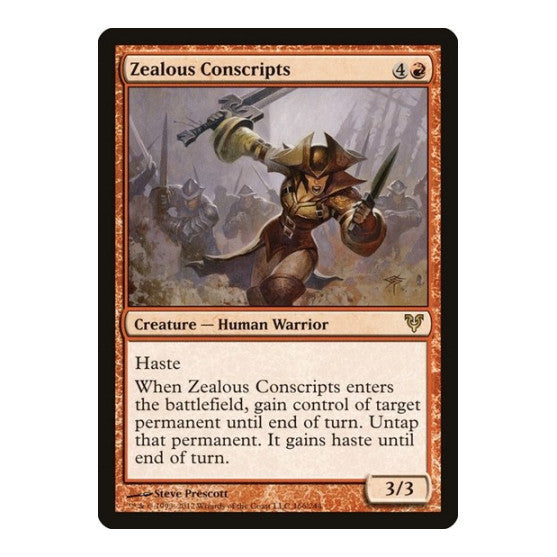 Zealous Conscripts (AVR) #166 Rare Avacyn Restored Magic: The Gathering: 2012